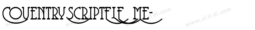 CoventryScriptFLF Me字体转换 CoventryScriptFLF Me字体转换